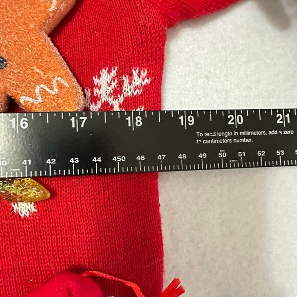 Ugly Christmas Sweater Grinch LIGHTS UP Tacky Tinsel Xmas Party Winner Sz Small - Picture 4 of 5